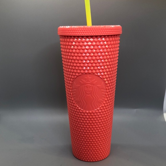 New Starbucks Summer 2022 Bling Studded DragonFruit 24oz Tumbler Venti